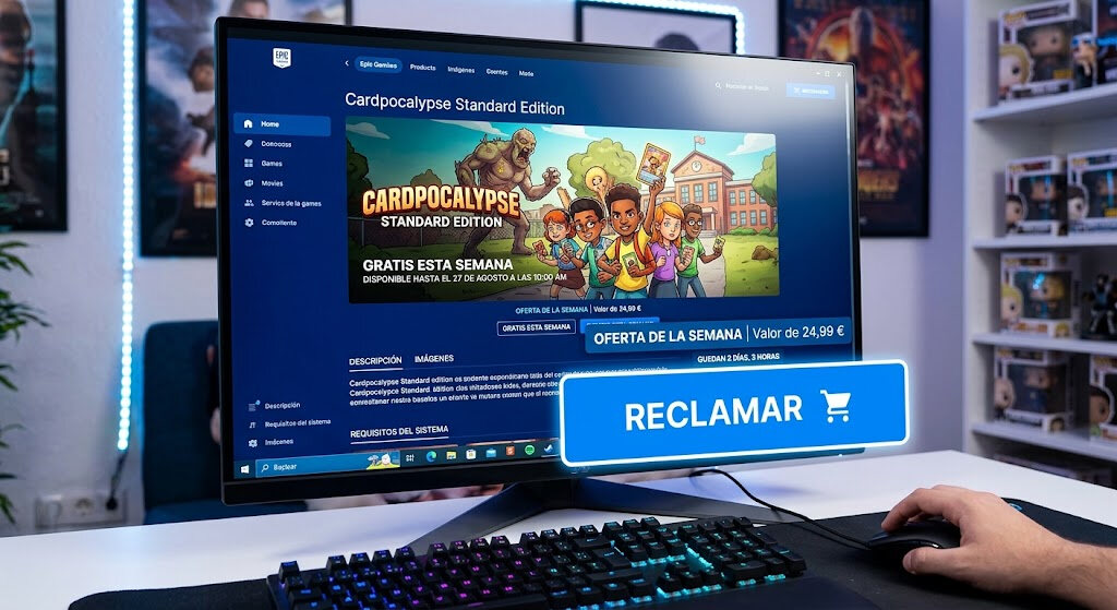 juegos gratis de Epic Games Store con el botón de reclamar el juego de la semana