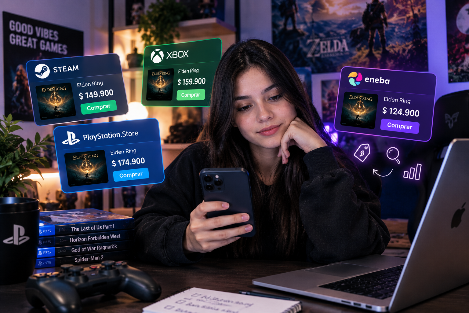 Comparadores de precios de videojuegos cuáles uso y cómo