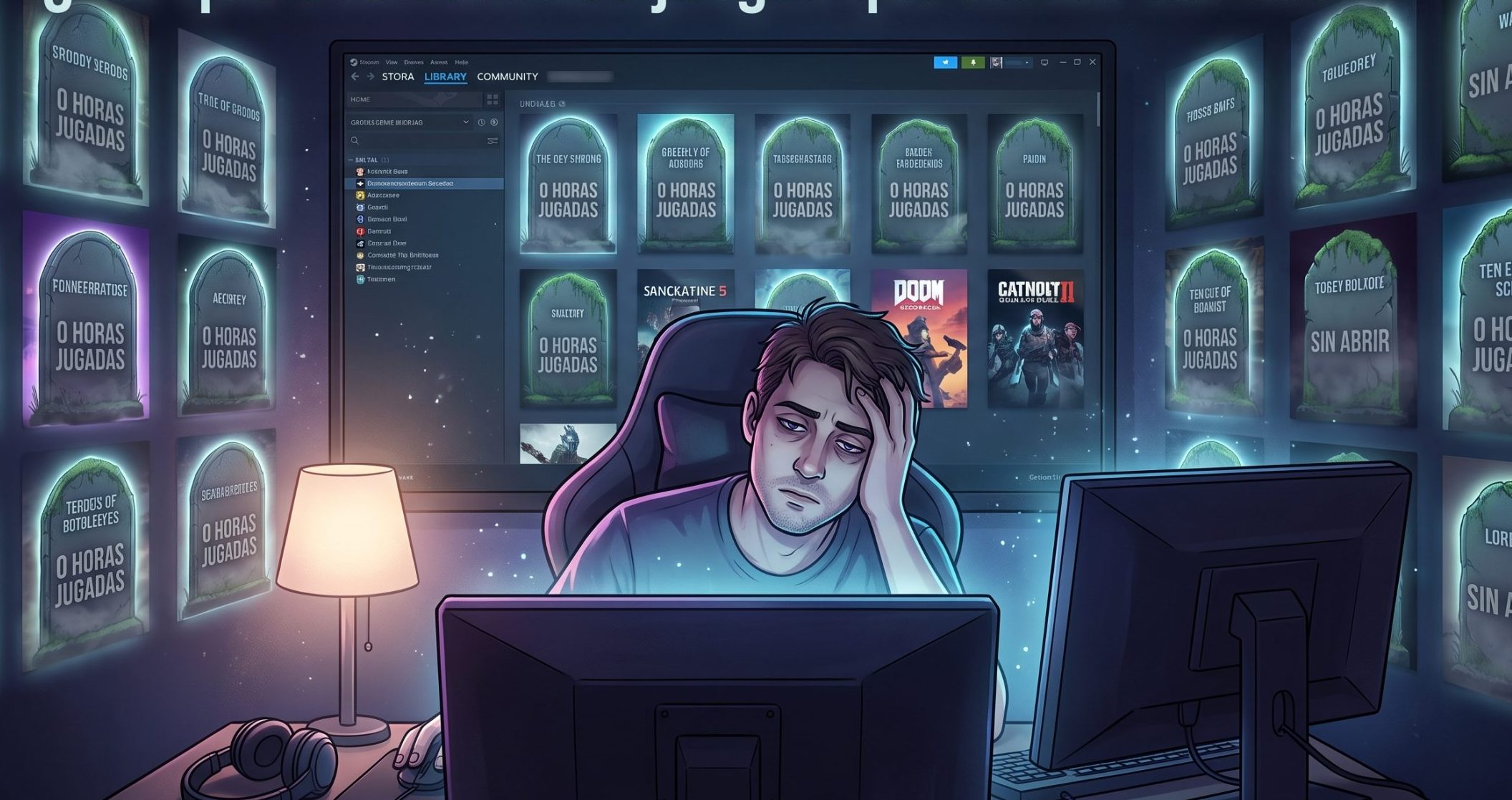 El cementerio de bibliotecas digitales: ¿Por qué acumulamos juegos que nunca abrimos?